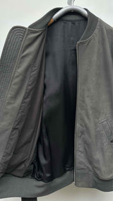 Rick Owens Leather Bomber Jacket