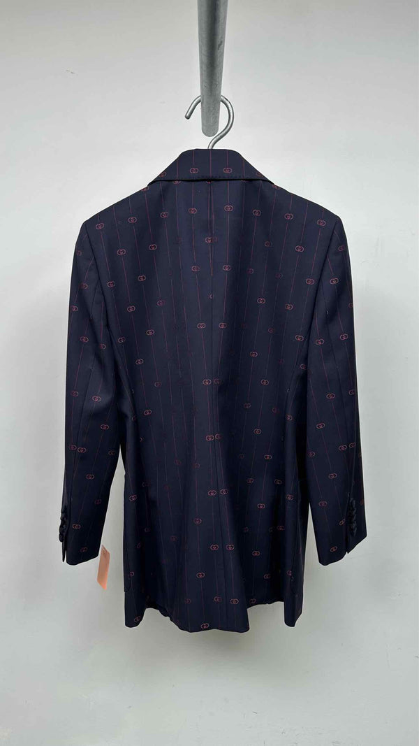 Gucci GG Monogram Pin-stripe Blazer Jacket
