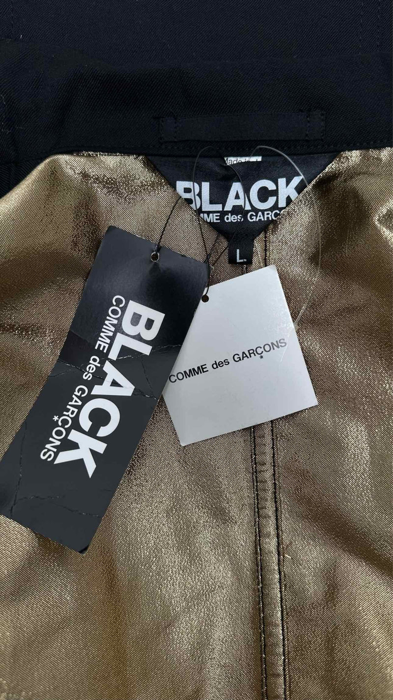 Comme des Garcons Black Gold-lining Coat