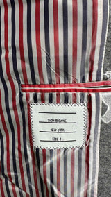 Thom Browne Melton Wool Animal-embroidered Classic Chesterfield Coat