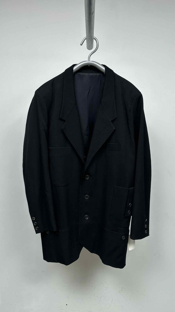 Yohji Yamamoto Pour Homme Multi-pocket Long Blazer Jacket