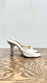 Chanel Jacquard Logo Heel Sandals
