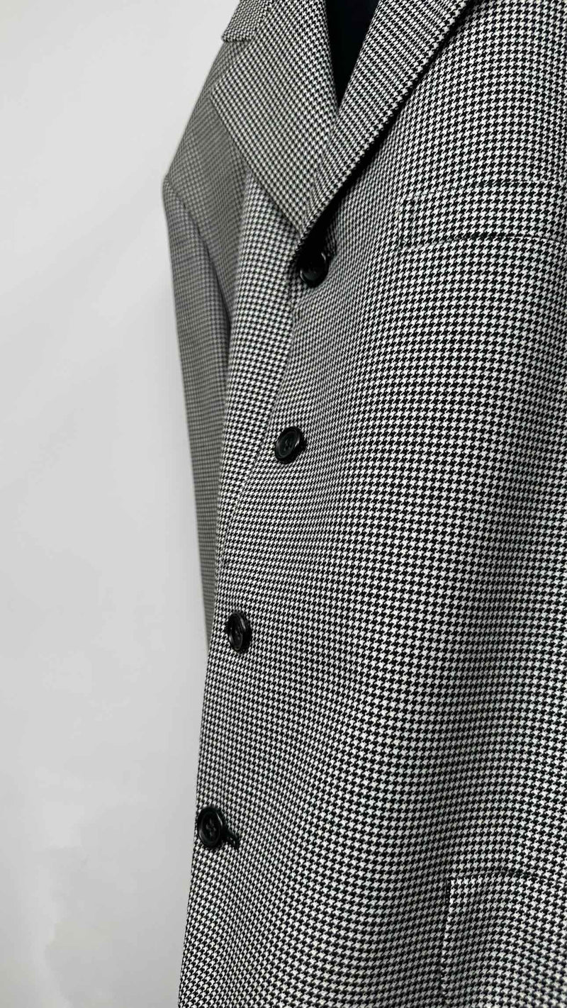 Comme Des Garcons Houndstooth Oversized Blazer Jacket