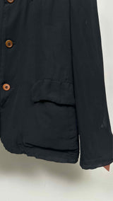 Comme Des Garcons Comme Des Garcons Raw-Hem Neckline Blazer Jacket