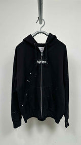 Supreme X MM6 Box-logo Zip-up Hoodie
