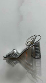 PRADA Metallic-Leather Heels