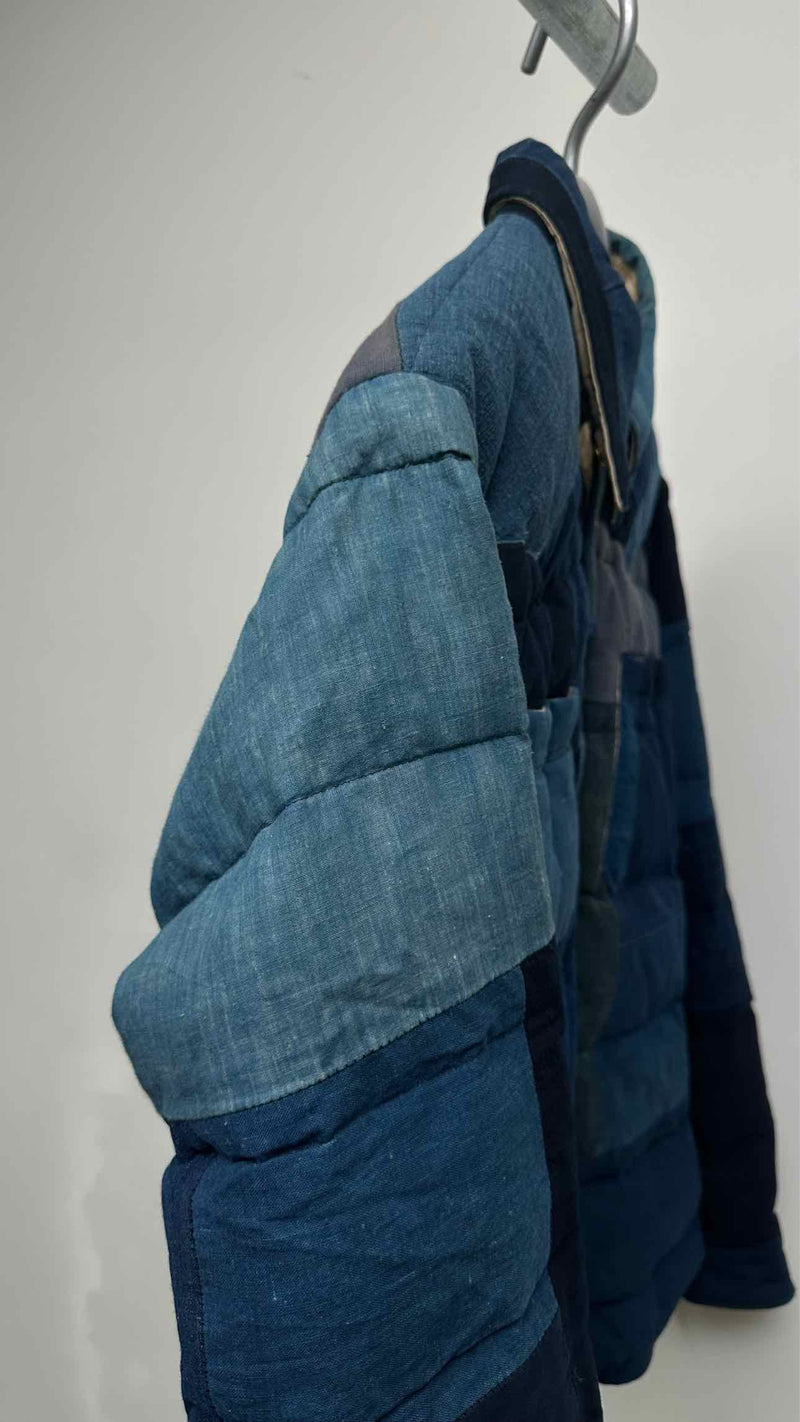 Visvim Denim Patchwork Down Jacket