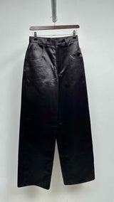 Jil Sander High-waisted Wide Satin Pants