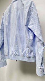Christian Dior Mock Neck Striped Light Bomber Jacket