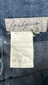 Yohji Yamamoto Side-buckled Wide Jeans