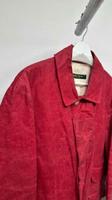 Paul Harnden Crinkled Waxed Mac Jacket