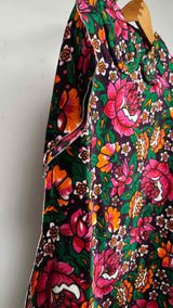 Comme Des Garcons 2D Velvet Floral Dress