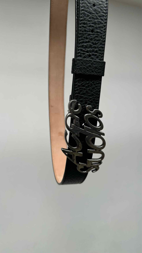 Acne Studios Logo-buckle Leather Belt