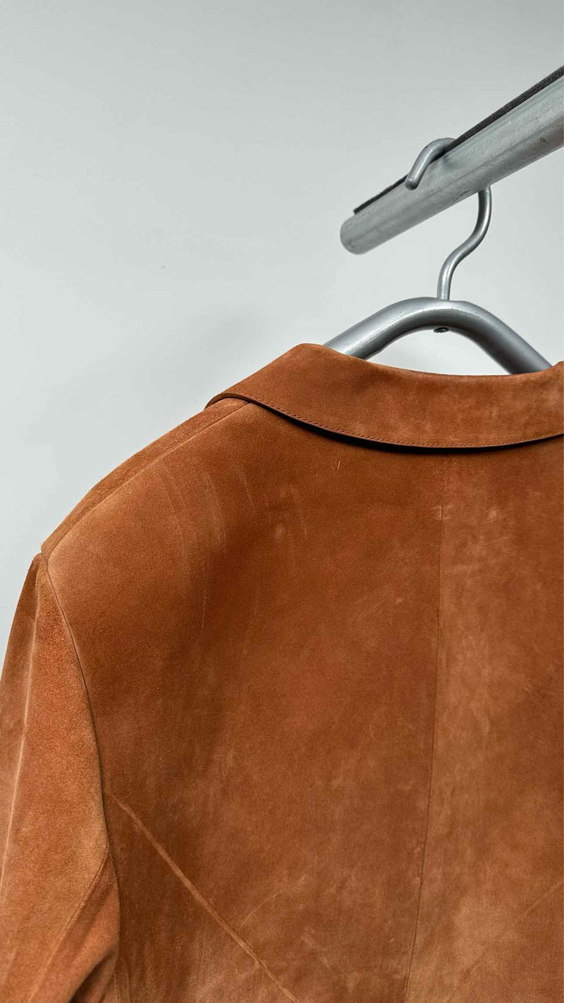 LOEWE Puzzle-Shaped Suede Jacket