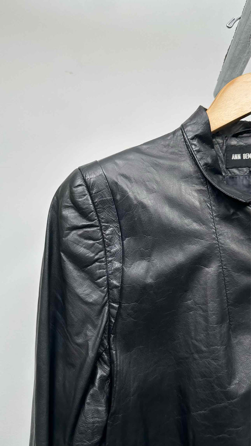 Ann Demeulemeester Leather Coat