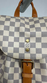 Louis Vuitton Damier Azur Sperone Leather Backpack