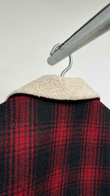 Saint Laurent Plaid Shearling-lined Jacket