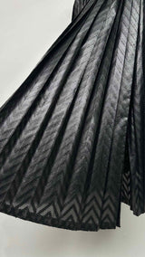 Noir Kei Ninomiya Asymmetrical Pleated Quilted Skirt