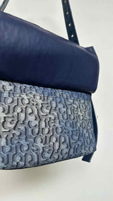 Acne Studios Monogram Denim Shoulder Bag