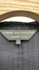 Comme Des Garcons Homme Stand-collar Pin-stripe Jacket