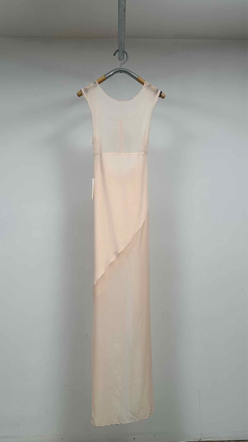 Peter Do N/S Combo Open Back Sheer Gown