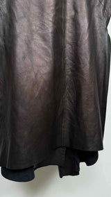 Yohji Yamamoto Draped Asymmetrical Leather Vest