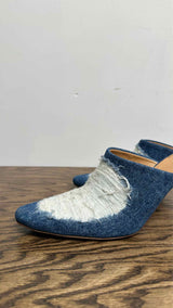 LOEWE Ripped Denim Mules