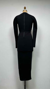 Alaia L/S Sculpting Maxi Dress