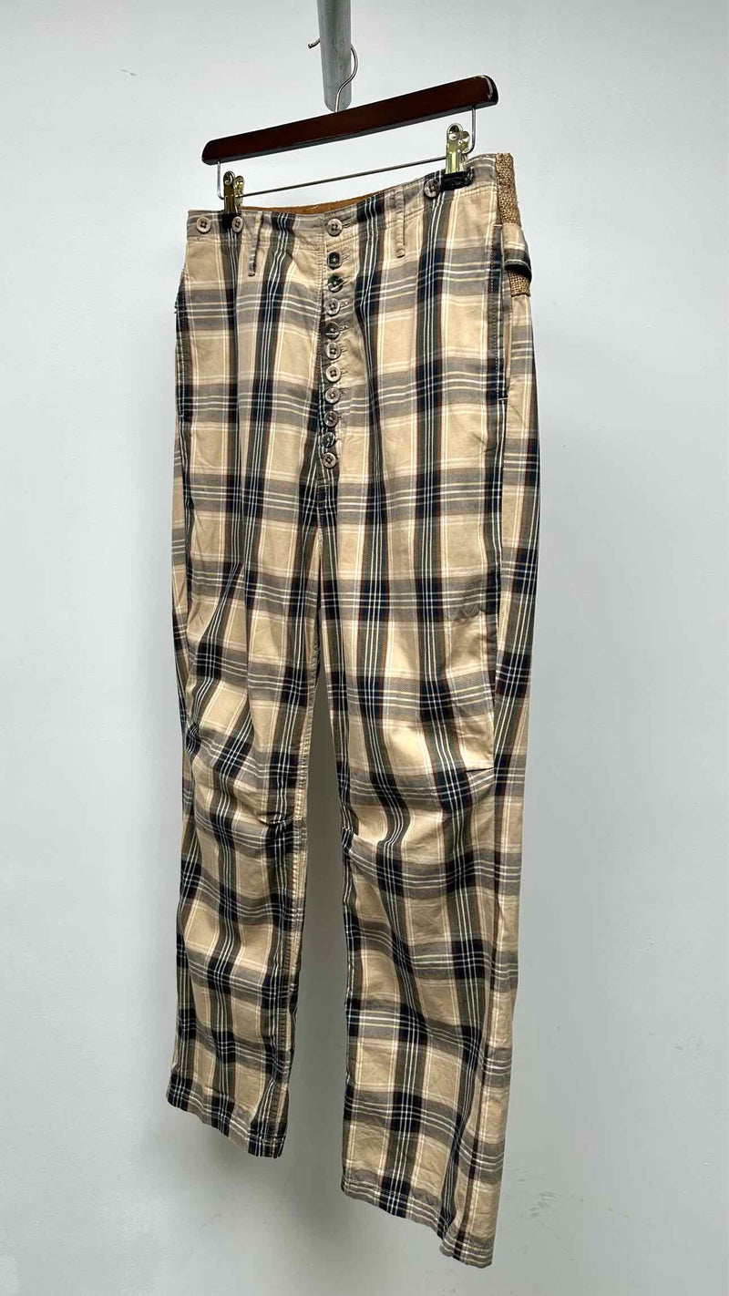 Kapital High Waisted Plaid Pants