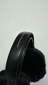 MM6 Faux-fur Earmuffs Pouch