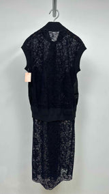 Sacai N/S MA-1-hybrid Lace Dress