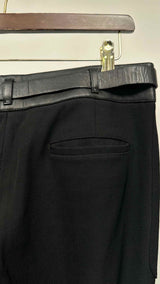 Prada Boot-cut Leather Waist Pants