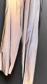 Paul Harnden Crinkled Reflective High-Waisted Wide Pants