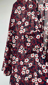 Comme Des GarÃ§ons Comme Des GarÃ§ons L/S Floral Sheer Dress