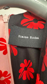 Simone Rocha Half and Half Floral Tulle Dress