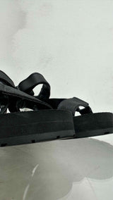 PRADA Logo Print Flat Sandals