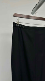 Yohji Yamamoto Collections Asymmetrical-pleated Wrap Long Skirt