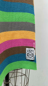 LOEWE Stripe Knit Scarf