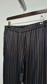 Dries Van Noten Stripe Satin Easy Pants