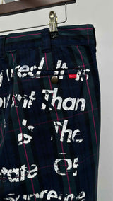 Supreme X Junya Watanabe Plaid Painted Work Pants