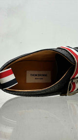 Thom Browne Stripe-buckled Wingchip Derby Shoes