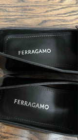 Ferragamo Square-toe Leather Loafers