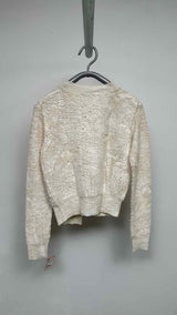 Acne Studios Asymmetrical Over-painted Distress Cardigan