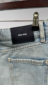 Miu Miu Mini Denim Skirt