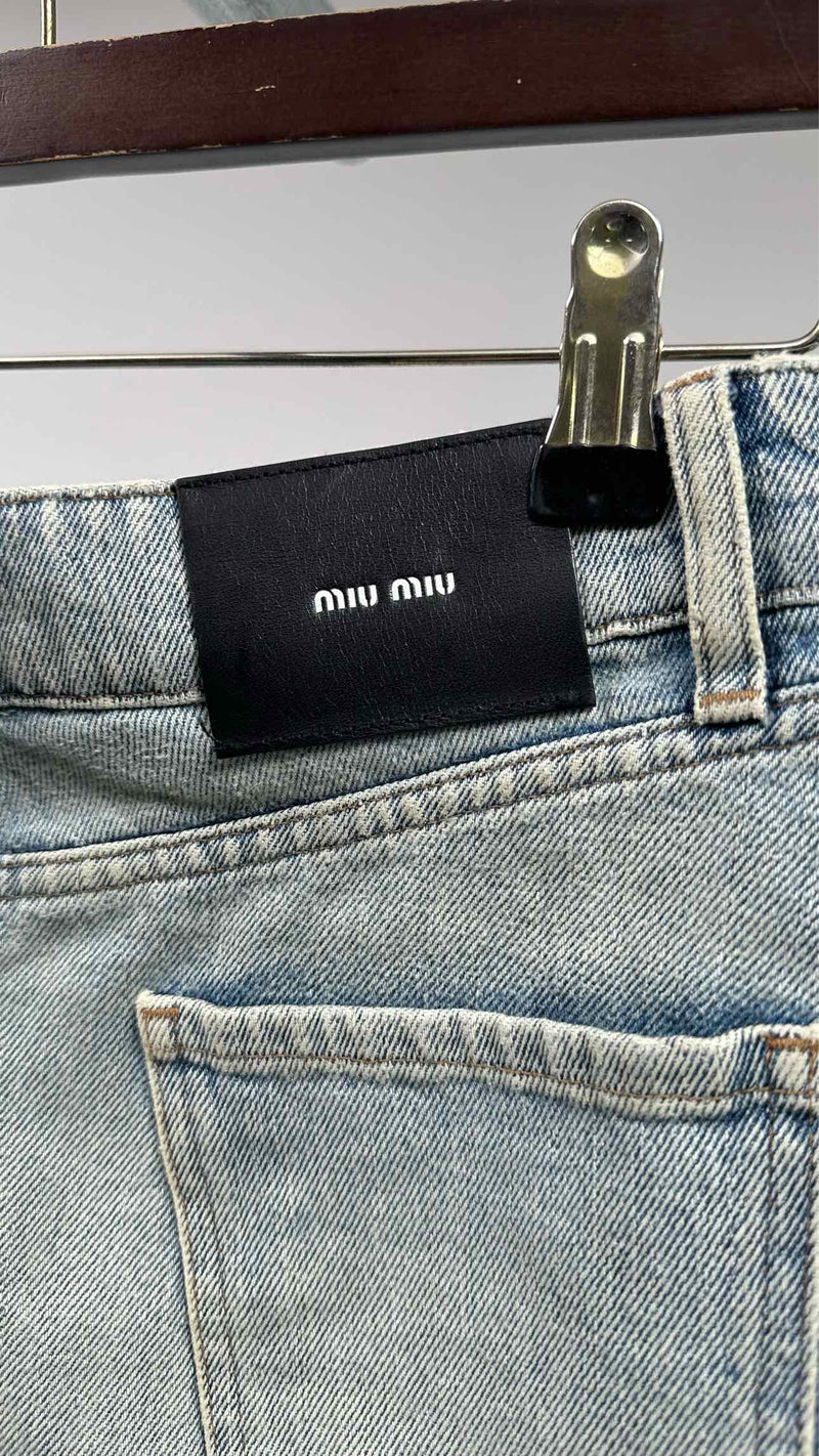Miu Miu Mini Denim Skirt