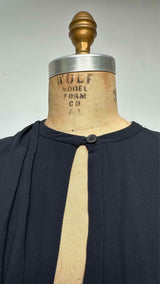 Marni L/S Assymetrical Stitching Bow-scarf Dress