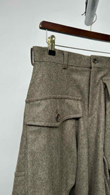 Comme Des Garcons Homme Plus Drop-clutch Cargo Wool Wide Pants
