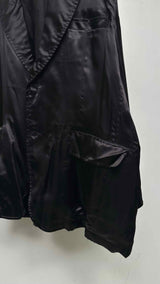 Comme Des Garcons Homme Plus Back-logo Floral Oversized Satin Jacket