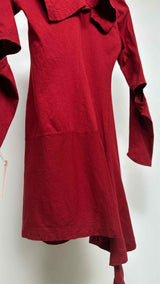 Morgane Le fay Collar-less Detailed Reconstructed Shirt Dress