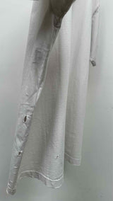 Balenciaga Oversized Embellished-Neck Distressed T-shirt